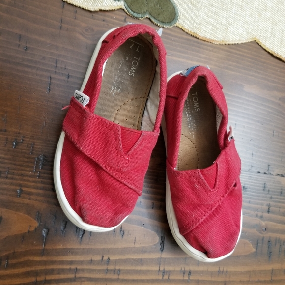 Red Toddler Tom's size 7 - Picture 3 of 6